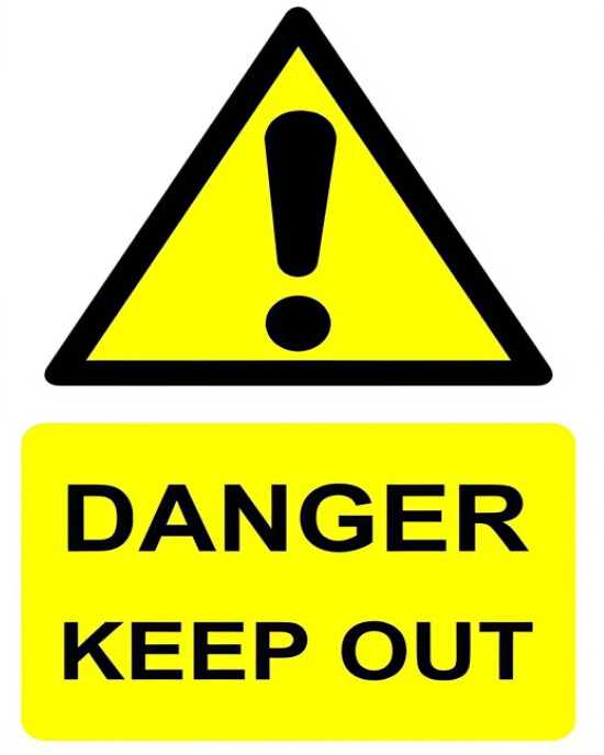 Copy of Yellow Maximalist Danger Sign Instagram Portrait | PosterMyWall