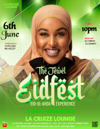 Vert Eid Festival Event Pamflet Template