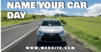 Yellow Maximalist  Facebook Event Cover Name your car day template