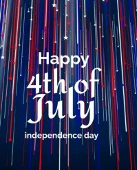 Yellow Maximalist Happy 4th Of July Instagram Portrait template