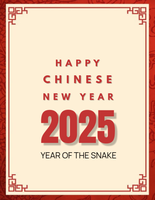 Copy of Yellow Maximalist Happy Chinese New Year Flyer (us Letter ...