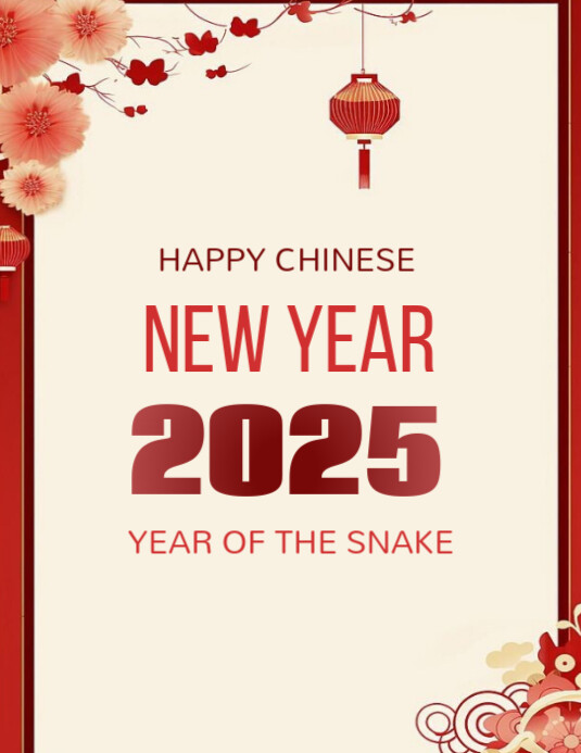 Copy of Yellow Maximalist Happy Chinese New Year Flyer (us Letter ...