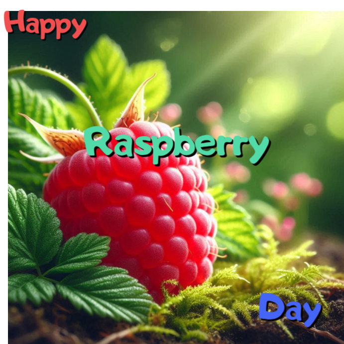 Raspberry Day Celebration Template | PosterMyWall