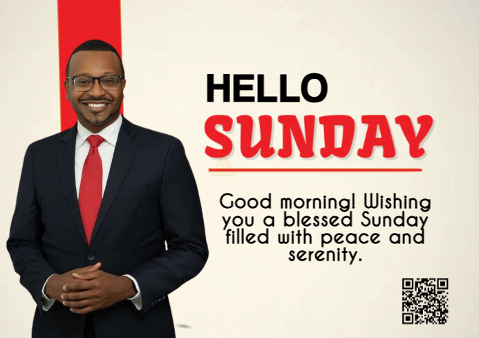 Yellow Maximalist Hello Sunday  A4 template