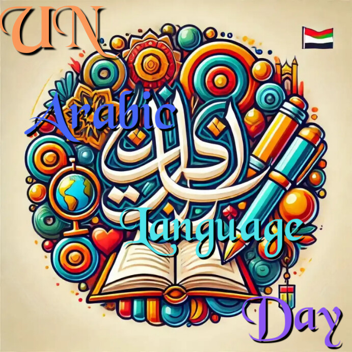 Copy of Yellow Maximalist In Arabic Language Day Instagram Post ...