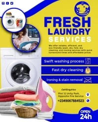Yellow Maximalist Laundry & Dry Cleaning Services  Instagram Portrait template