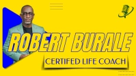Yellow Maximalist Life Coach Youtube Channel Cover Photo template