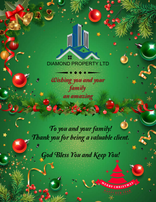Copy of Yellow Maximalist Merry Christmas & Happy New Year Flyer (us ...