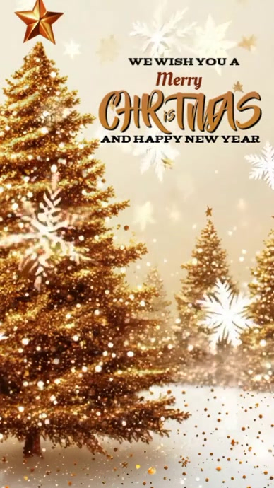 Yellow Maximalist Merry Christmas Greeting Card Instagram Story ...