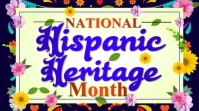 Yellow Maximalist National Hispanic Heritage Month Twitter Post template