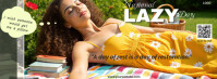 Yellow Maximalist  National Lazy Day Facebook Cover Photo template