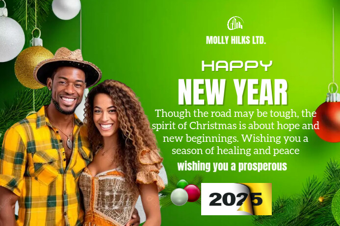 Yellow Maximalist New Year Banner 4' × 6' Template | PosterMyWall