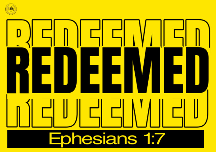 Yellow Maximalist Redeemed Tee Print A3 Template | PosterMyWall