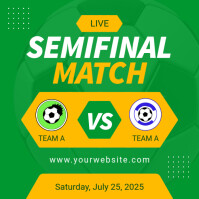 Yellow Maximalist Semifinal Instagram Post template