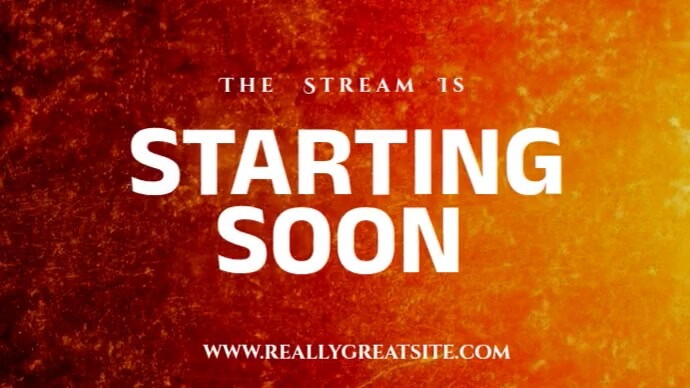 Yellow Maximalist Starting Soon Starting Soon Design Youtube Thumbnail template