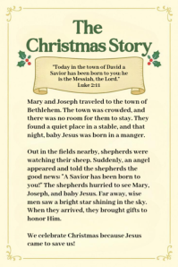 Yellow Christmas Story Pinterest Graphic Template