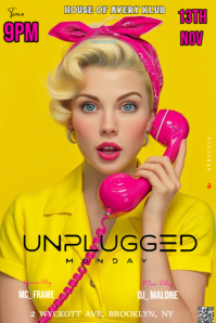 Yellow Maximalist This Is A Vibrant And Eye-catching Club Flyer Or Poster Design  Pinterest Graphic template