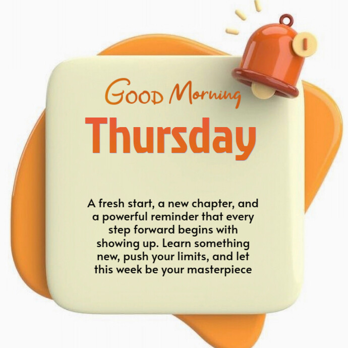Yellow Maximalist Thursday Quote Logo Template | PosterMyWall