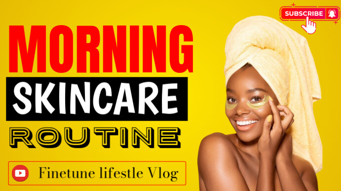 Yellow Maximalist Vlog  Youtube Thumbnail template