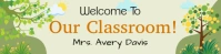 Yellow Maximalist Welcome To Our Class Room Google Header  Google Classroom Banner template
