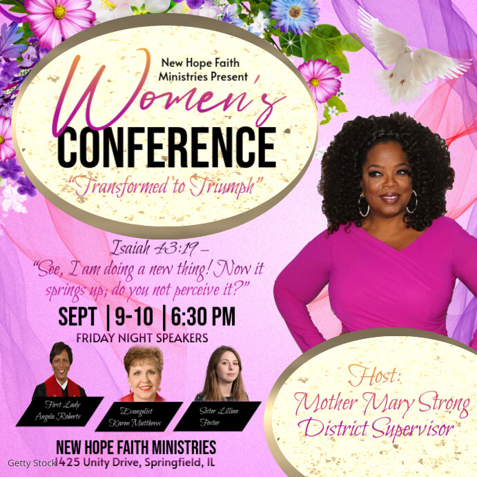 Copy of Yellow Maximalist Women's Conference Instagram Post | PosterMyWall