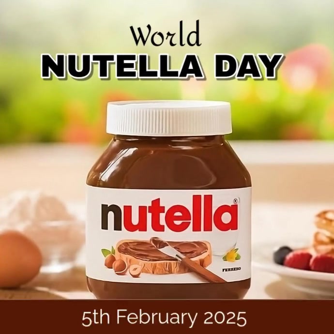 Copy of Yellow Maximalist World Nutella Day 2025 Video Design Instagram ...