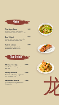 Yellow Asian Cuisine Menu Instagram Story Template - Page 3