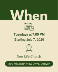 Желтый Bible Study Series Instagram Portrait Template - Page 3