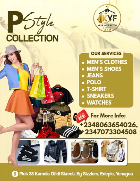 Yellow Modern & Minimal Boutique/fashion Store Flyer (us Letter ...