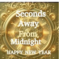 Yellow Modern & Minimal Clock Countdown To New Year Instagram Post template