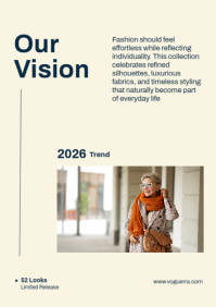 Yellow Fashion Lookbook A3 Template - Page 2