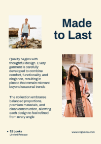 Yellow Fashion Lookbook A3 Template - Page 3