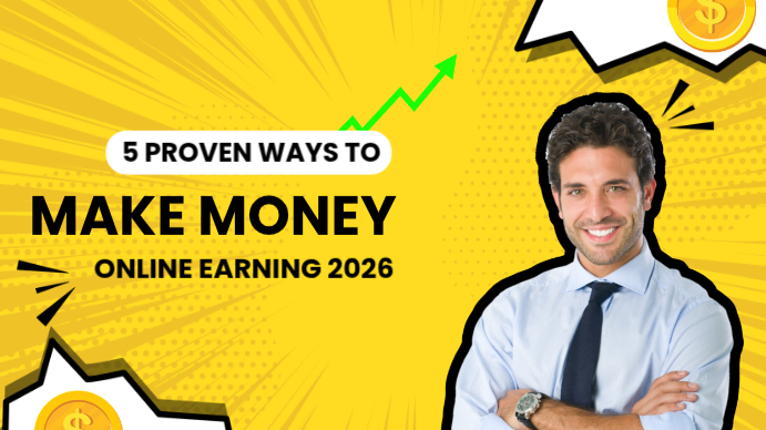 Yellow Modern & Minimal Make Money Youtube Thumbnail Template ...