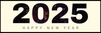 Yellow Modern & Minimal New Year Twitter Banner template