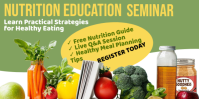 Yellow Modern & Minimal Nutrition Education Seminar Eventbrite Banner template