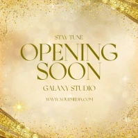 Yellow Modern & Minimal Opening Soon Square (1:1) template