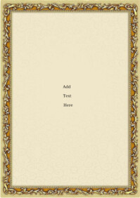 Yellow Modern & Minimal Picture Frame  A4 template