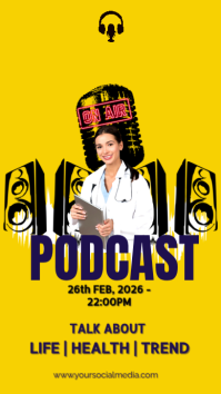 Amarillo Podcast Promotion เรื่องราวบน Instagram Template
