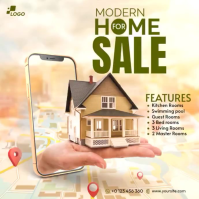 Yellow Real Estate Sale Message Instagram Template