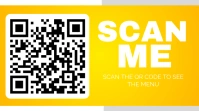 Yellow Modern & Minimal Scan Me Twitter Post template