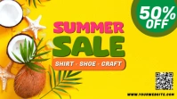 Yellow Modern & Minimal Summer Sale Pos Twitter template