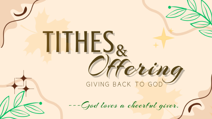 Tithes And Offering Template | PosterMyWall