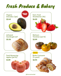Yellow Weekly Grocery Deals Instagram Portrait Template - Page 2