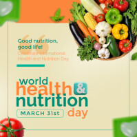 Yellow Modern & Minimal World Health Day Instagram Post template