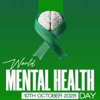 Gul World Mental Health Day Wpis na Instagrama Template