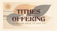 Yellow Modern & Minimal Church Media Digital Display (16:9) template