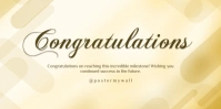 Yellow Modern & Minimal Congratulations Spanduk Eventbrite template