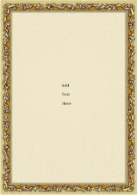 Yellow Modern & Minimal Picture Frame  A4 template