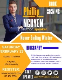 Writer Bio Poster Bio Template | PosterMyWall