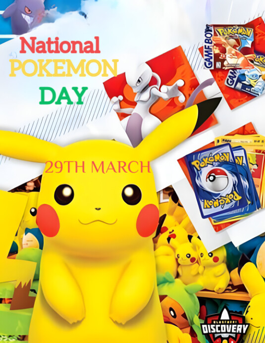 Copy of Yellow National Pokemon Day Flyer (us Letter) | PosterMyWall